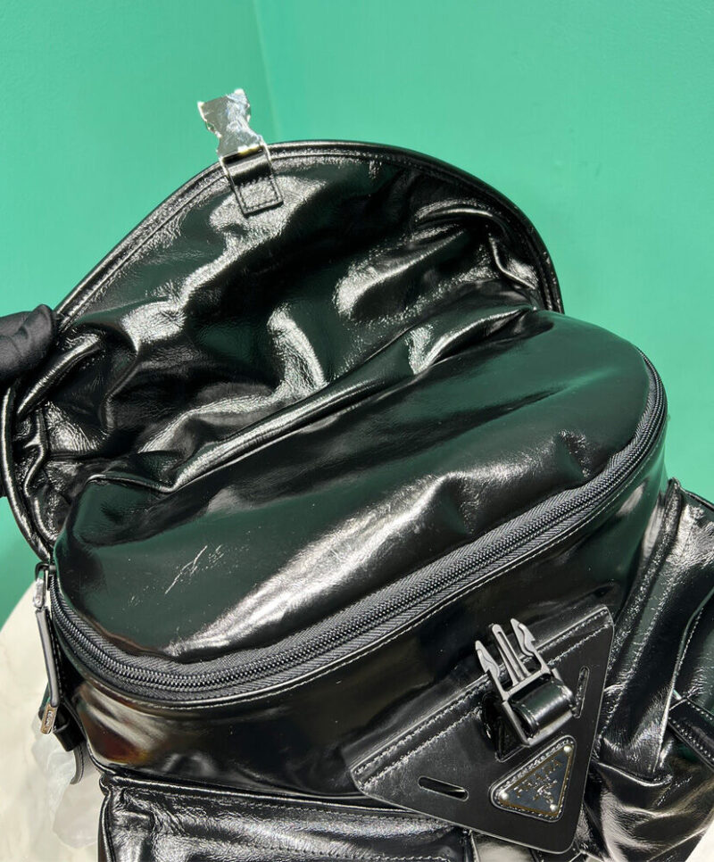 Prada Leather Shoulder Bag 2VD062 Black